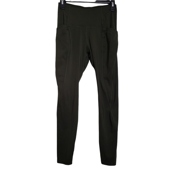 All in Motion Women's Linear Cut leggings Olive Green Size S - Picture 1 of 4